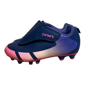 Carter's Girls Sport Cleats Pink/Purple Faux Leather Girls Size 9